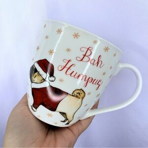 Milly Green Mug 20 oz British Design Coffee Tea Christmas And Pug Dog Bah Humpug